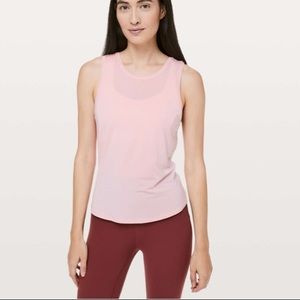 Lululemon Deep Stretch Tank in Dusty Pink